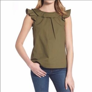 NWT! J. Crew Ruffle Top - Size 4P